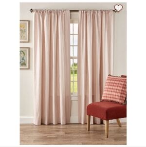 Set of 2 90" Country Curtains Ticking stripe